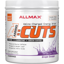 올맥스 Allmax A 컷 아미노-차지드 에너지 드링크 포도맛 복합아미노산, 210g, 1개