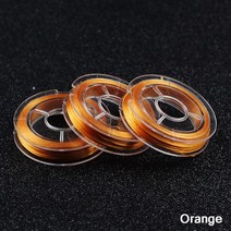 마카롱실 뜨개실 자이언트얀 망고실 뜨개질 털 앙고라 WLYeeS-컬러풀 스트레치 크리스탈 플랫 탄성 라인 1, 한개옵션1, 07 주황색