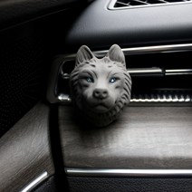 헤카테 블랙울프 석고방향제 차량용 방향제, 블루큐빅, 화이트라이트(품절)