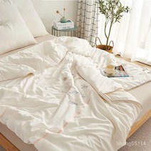 TANC BestStar 자수 여름 이불 에어컨 이불 여름 이불, 블루 180*220cm