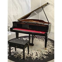 그랜드 피아노 방음 카페트 음악학원 방진 강당 교실, 아이보리 브라운 잉크(지름120cm)