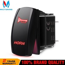 수입차 부품 MICTUNIING 12V 24V 방수 Led 라이트 바 바이크 오토바이 해양 자동 토글 스위치 5 핀 12v 10A/24V 20A, [01] 빨간