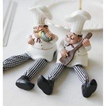 귀여운 뚱보 요리사 테이블 선반 인형 홈데코 촬영용