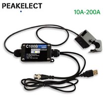 오실로스코프프로브 10A~200A Clamp-on Current Probe AC/DC USB Virtual Oscilloscope Transformer 25K Bandwidth, 5.C200B(200A)