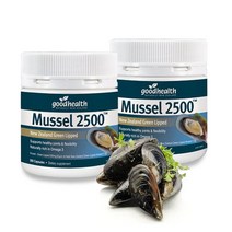 굿헬스 초록입홍합 고농축 머슬 2500mg 300캡슐 2개, 2500ml