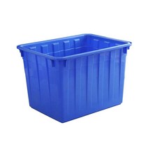바퀴달린 대형 물통 만능용기 플라스틱 공장 양식장, 300L 레드  바퀴있음. 뚜껑없음