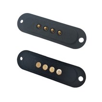4핀 자석 포고 커넥터 1쌍 / 4Pin Magnetic Pogo connectors with holes