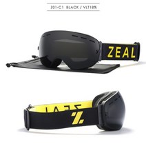 ZEAL 이중 UV400 스키 고글 남녀 공용 안개 방지 큰 스키 마스크 안경 스키 스노우 보드 고글 Z01, C1
