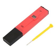 수분측정기 농도측정기 디지털 ph ec tds meter tester 온도 펜 물 순도 ppm 필터 수경법 수족관 수영장 물 모니터, 레드