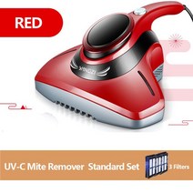 청소기 침구 침대 진드기 홈 핸드 헬드 진드기 제거 악기 가전 침대 컨버터블 소파 진드기 리무버 기계 UV, 03 Standard Red 3