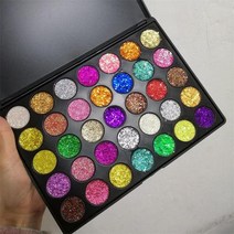 안전한 20 색 어린이 무대 메이크업 아이 섀도우 트레이 샤이니 펄 스팽글 유치원 댄스 플래시 파우더 독, 1세트, 본문참고, 본문참고