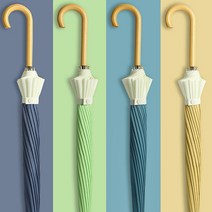 1+1 남성 여성 커플 예쁜 튼튼한 자동 그린 블루 옐로우 16k 우산 장우산 선물 커플템