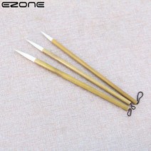 필방 서예 용품 1pcs 염소 머리 쓰기 브러시 대나무 수채화 그림 후크 라인 펜 필기, m