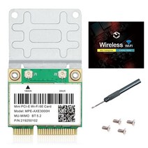 Wi-Fi 6E 하프 미니 PCI-E Wi-Fi 네트워크 카드 802.11AX AC MPE-AXE3000H 2.4GHz 5GHz 6GHz 5400Mbps 무선 카드 BT5.2 MU