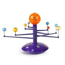 태양계 행성 모델 8 세트 어린이 과학 증기 프로젝터 퍼즐 장난감 회전 천체계 아기 교육 완구