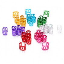 고래백화점 헤어클립 머리띠 헤어 클립 용 링 드레드락 비즈, 50pcs Green SE01566