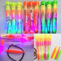 해피아이 불빛낙하산 투명완성 슛팅 플라이 스틱일자 6개 LED, _7593_투명완성[스틱]