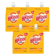 빠른배송 광동제약 비타500 치어팩 250mlX5 비타민충전 사무실 탕비실, 광동제약 비타500 치어팩 250mlX