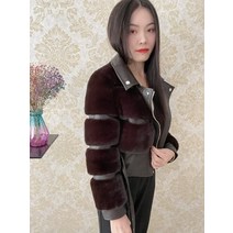 에코 퍼 자켓 여성 가죽 폭스 모피 아웃웨어 럭셔리 겨울 슬림 따뜻한 모피 코트와 여우