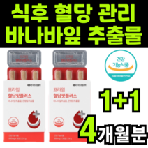 바나바잎 은행잎 추출물 바나바 바나나 바나바리프 코로솔산 코로졸산 콜로솔산 코로솔산 코르솔산 크로솔산 코로산 식약청 식약처 인증 인정 보조제 보충제 여주 건강 보조 기능 식품 추천, 2박스(4개월분)