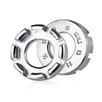 서후네 [1+1] 만능 자전거 스포크 렌치 8홈 라운드 림 조정, 2개