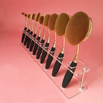조립식앵글 무볼트 선반 경량랙 제작 창고 10 그리드 아크릴 칫솔 타원형 메이크업 브러쉬 디스플레이 홀더, 한개옵션1, 02 공간