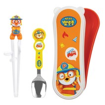 에디슨 경찰 & 소방관 뽀로로 이지 수저케이스세트 (오른손용)