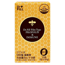 닥터필 수용성 필름형 필름 프로폴리스 이뮨 건강기능식품 propolis 프리폴리스 프로플리스 30개입, 1개, 6.84g