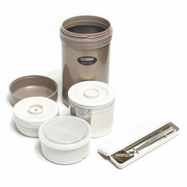 코스모스 WJ-375(포리5호-베이지-1.00리터 보온도시락 스텐도시락 소풍 찬합 보온병, 이지라이프 본상품선택