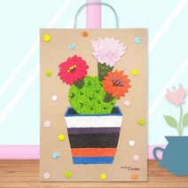 빨간오리 우리집 선인장 화분액자 만들기 -5인 세트