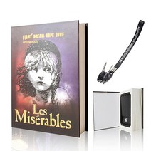EIOUMAX Booksafe Diversion 비밀 리얼 북 숨겨진 금고 열쇠 잠금 실제 종이 책 잠금, purple