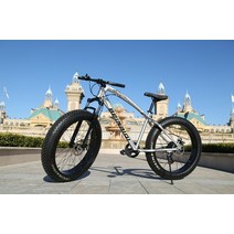 팻바이크 4.0 지방 자전거 24/26 인치 큰 타이어 해변 7/21/24/27 가변 속도 스노우 초대형 산악, 04 Silver_02 26inch_03 7