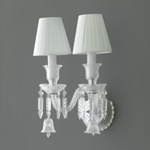 [천삼백케이] [잇츠라이팅] 네베 2등 실내 벽등 [전구포함], LED E14촛대구4W(투명)[하얀불]x2개