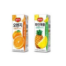 델몬트 드링크 190ml (오렌지x24팩) + (파인애플x24팩), 48팩