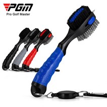 골프 연습화 골프 클럽 브러시 양면 PP 헤어 오버핏 스테인레스 스틸 휴대용 후크 액세서리 SZ007
