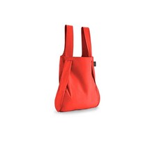 Notabag 2 in 1 컨버터블 백팩 - 방수 재사용 가능 접이식 토트백 및 백팩 (로즈/로우), Red