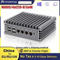 미니 PC 소형 mini 컴퓨터 2.5G 소프트 라우터 펜티엄 N6005 셀러론 N5105 4 인텔 i226V 2500M 네트워크 카드 TPM2.0 3x4K @ 60Hz VPN 서, 해외공급사, Intel Celeron N5105 + EU, No Ram No Storage