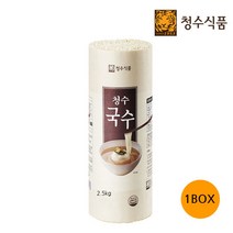 [청수식품] 청수 국수 25인분(원통) 2.5kg x 6통, 6개