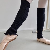 발레모아 레그워머 여성 롱 발목 종아리 다리 무릎 토시, 검정