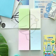 새임 재생지 스티키노트 100매 파랑 캐릭터스티커 다어어리스티커 메모스티커