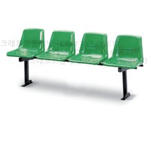 H3-MS4 (4인용 고정식) 관람 운동장 카페 포토존 휴게실 대기실 정류장 로비 벤치 연결 의자 장의자, 오렌지