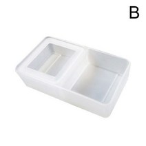 파충류 피더 더블 박스 음식 급수 거미 분지 곤충 거북 번식 검은 플라스틱 접시 탱크 트레이, [02] 02, 02