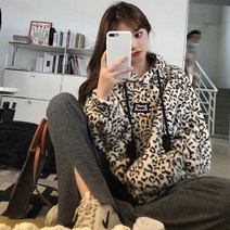 후드티 호피 문의 여성 맨투맨 스웨터 두꺼운 가을 겨울 인기신상 패션 상의 코트 WG201111112Z