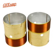 GHXAMP 32mm 우퍼 보이스 코일 우퍼 스피커 수리 부품 8 옴 흰색 알루미늄 구리 와이어 사운드 홀 2 레이어 2 개
