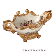 JINGHENG 북유럽 엔틱 디저트 플레이트 인테리어 장식 접시 그릇 3종, B, 1개