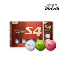 볼빅 Tour S4 에스포 골프공 4피스, 화이트