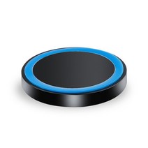 삼성 갤럭시 S9/S9 + S8 S7 노트 9 에지 USB Qi 용 5W 고속 무선 충전기 iPhone XS Max XR X 8 Plus 충전, Blue