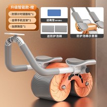 신형 팔꿈치 리턴 건복륜 코어복근운동기구 듀얼 휠 복근 롤러 오렌지색, Y