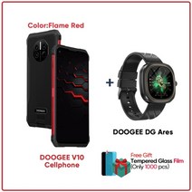 기기 이동 doogee v10 듀얼 5g 글로벌 버전 러기드 폰 8500mah 배터리 48mp 후면 카메라 6 39 dotdisplay 33w 고속 충전 스마트폰 nfc, 루 버전, dg ares-r 추가