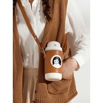 텀블러 캐릭터텀블러 물병 보온 텀블러추천 커플 스텐, 블루 일반모델